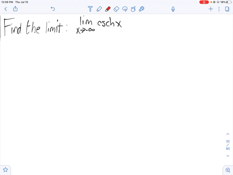 find-the-limit-lim-_x-rightarrow-infty-operatornamecsch-x