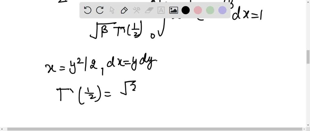 SOLVED: If a random variable X has the gamma distribution with α=2 and ...