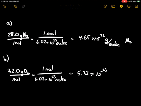 a-calculate-the-mass-of-one-molecule-of-nitrogen-b-calculate-the-mass-of-one-molecule-of-oxygen-c-ca