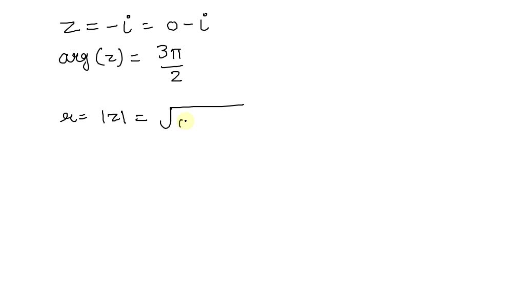 SOLVED Write The Complex Number In Trigonometric Form Without Using A 