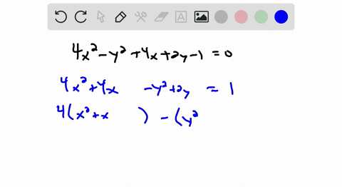 SOLVED:Classify the graph of the equation as circle, a parabola, an ...