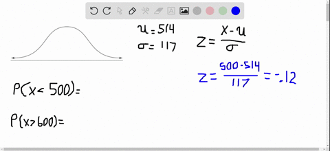 use-the-normal-distribution-in-exercise-14-a-what-percent-of-the-sat-math-scores-are-less-than-500-b
