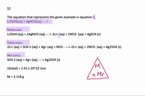 the-precipitation-reaction-between-250-ml-of-a-solution-containing-a-cation-purple-and-350-ml-of-a-s