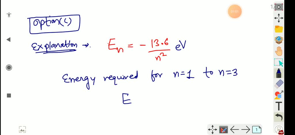 Solvedthe Energy Of An Electron In Nth Orbit Of Hydrogen Atom Is 136 N2 Ev Energy 8340