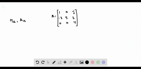 15-20-minors-and-cofactors-evaluate-the-minor-and-cofactor-using-the-matrix-a-aleft-beginarrayrrr1-3