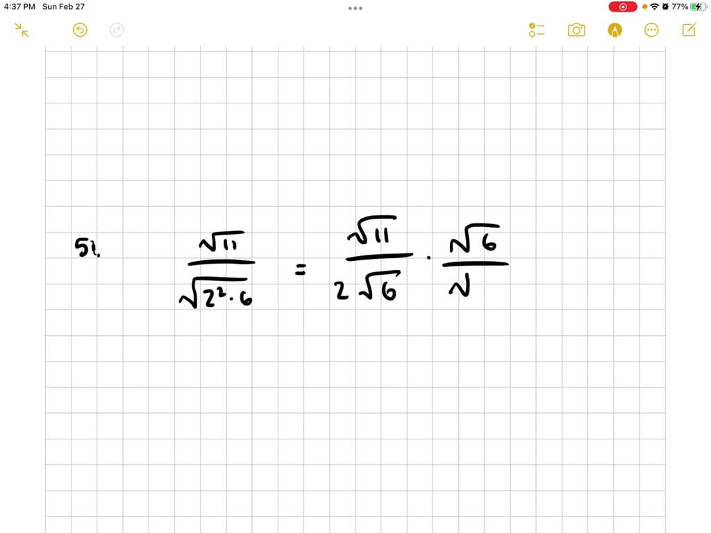 SOLVED Change Each Radical To Simplest Radical Form 11 24 