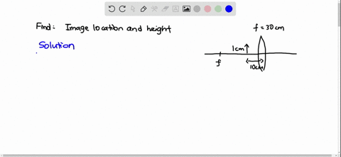 calculate-the-image-position-and-height-a-10-cm-tall-object-is-10-mathrmcm-in-front-of-a-converging-
