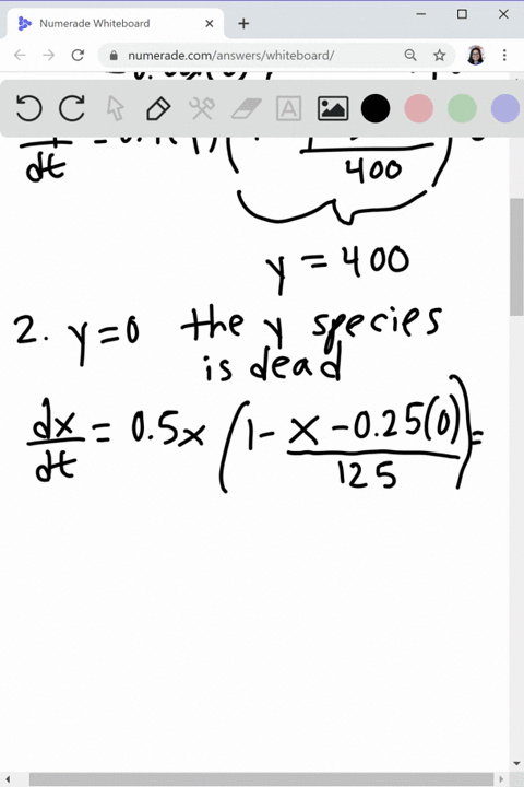 the-system-of-differential-equations-frac-dxdt-05x-0004x2-0001xy-frac-dydt-04y-0001y2-0002xy-is-a-mo