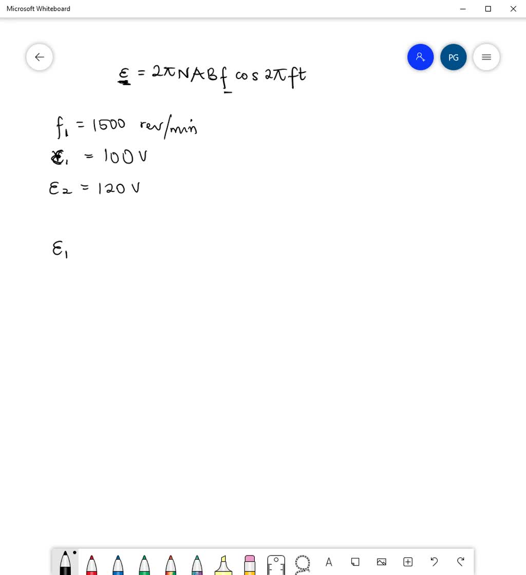 SOLVED:When turning at 1500 rev / min, a certain generator produces 100 ...