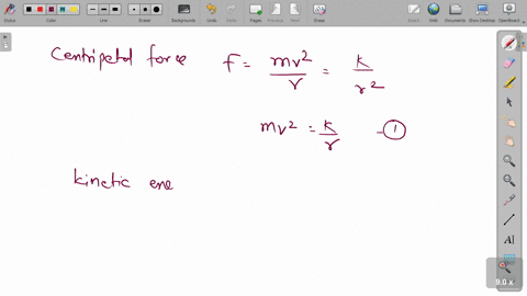 a-particle-of-mass-m-is-moving-in-a-horizontal-circle-of-radius-r-under-a-centripetal-force-equal-to