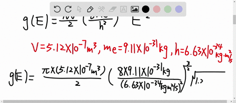 an-electron-is-confined-to-a-metal-cube-of-l08-mathrmcm-a-on-each-side-determine-the-density-of-stat