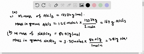 calculate-the-mass-in-grams-of-each-of-the-following-samples-a-125-moles-of-aluminum-chloride-b-33-2