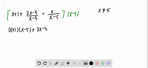 find-the-solution-set-to-each-equation-x1frac2-x-5x-5fracxx-5