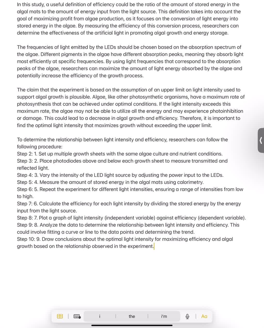 SOLVEDAlgae can be used for food and fuel. To maximize profit from