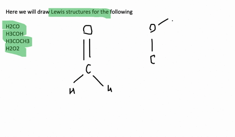 SOLVED:Write the Lewis structure for each molecule. (a) H2 CO (carbon ...