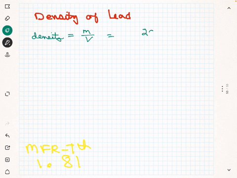 what-is-the-density-of-lead-in-mathrmg-mathrmcm3-if-a-sample-weighing-20677-mathrmg-has-a-volume-of-