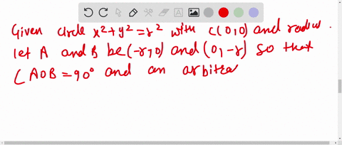 let-a-b-be-a-chord-of-the-circle-x2y2r2-subtending-a-right-angle-at-the-centre-then-the-locus-of-the
