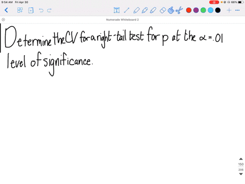 determine-the-critical-value-for-a-right-tailed-test-regarding-a-population-proportion-at-the-alpha0