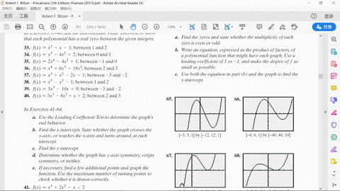 complete-graphs-of-polynomial-functions-whose-zeros-are-integers-are-shown-a-find-the-zeros-and-st-3