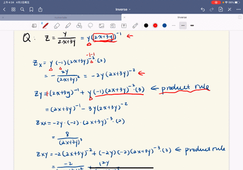 find-all-the-second-partial-derivatives-zfracy2-x3-y