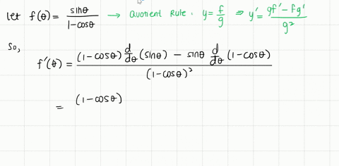 use-a-computer-algebra-system-to-find-the-derivative-of-the-function-fthetafracsin-theta1-cos-theta