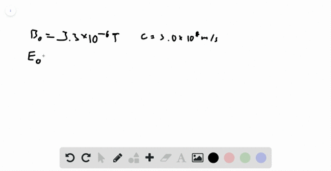 the-maximum-strength-of-the-magnetic-field-in-an-electromagnetic-wave-is-33-times-10-6-t-what-is-the