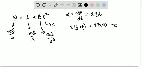 the-angular-velocity-of-a-fywheel-obeys-the-equation-omega_ztab-t2-where-t-is-in-seconds-and-a-and-b