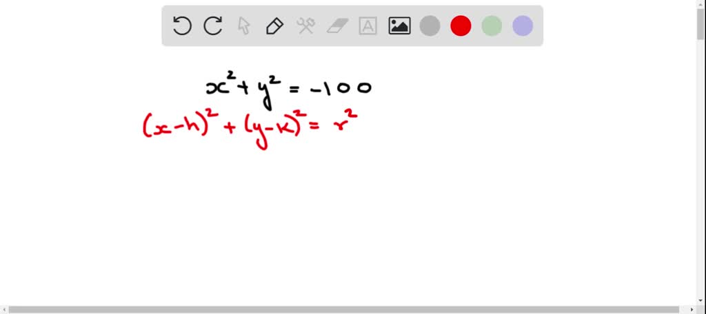 Answer Each Question How Many Points Lie On The Graph Of X 2 y 2 100 