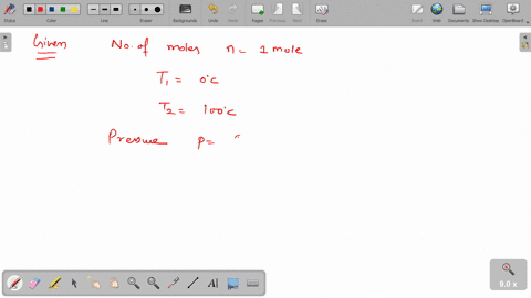 one-mole-of-an-ideal-monoatomic-gas-is-heated-at-a-constant-pressure-of-1-atm-from-0circ-mathrmc-to-