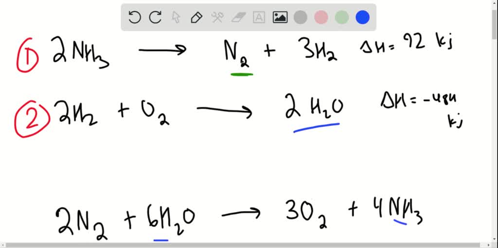 SOLVED: Given the following data, calculate ΔH for the reaction, On the ...