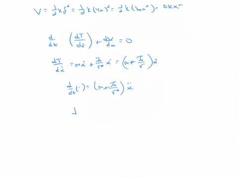 derive-the-equation-of-motion-using-the-principle-of-conservation-of-energy-for-each-of-the-systems