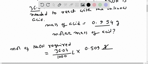 you-are-given-0954-mathrmg-of-an-unknown-acid-mathrmh_2-mathrma-which-reacts-with-naoh-according-t-2