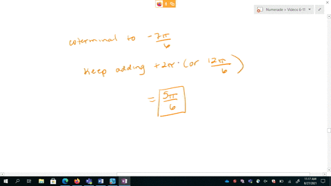 find-the-angle-between-0-and-2-pi-in-radians-that-is-coterminal-with-the-angle-frac7-pi6