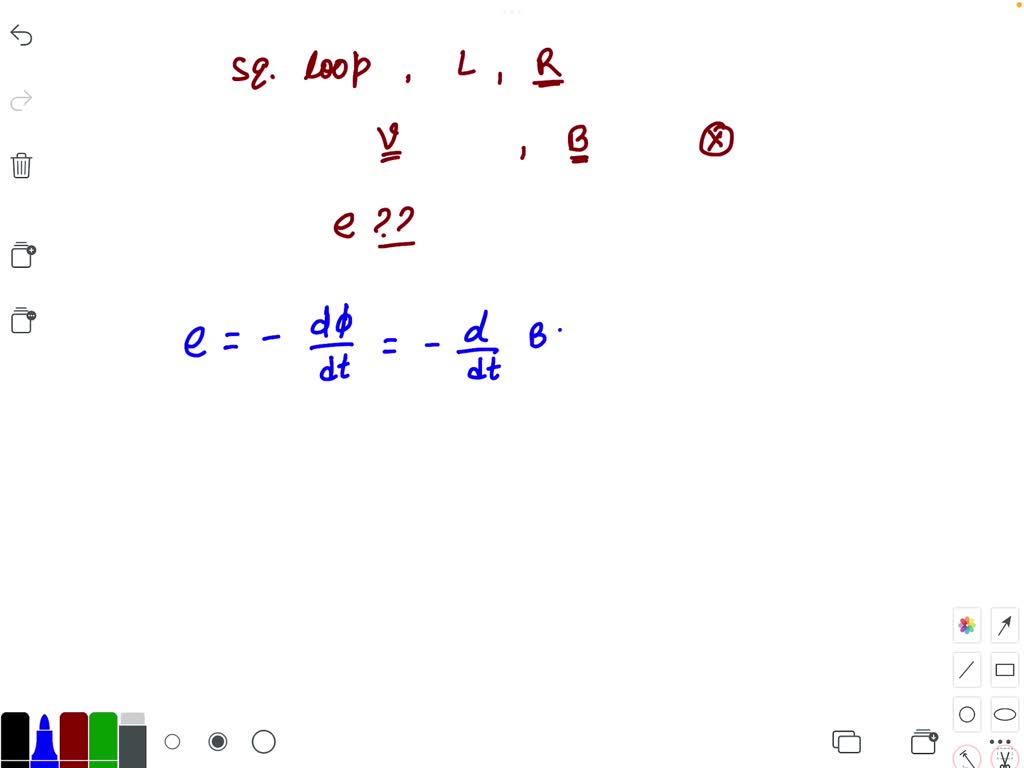 A Conducting Square Loop Of Side L And Resistance R Moves In Its Plane ...