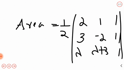 the-area-of-a-triangle-is-5-two-of-its-vertices-are-a21-and-b3-2-the-third-vertex-c-lies-on-yx3-find