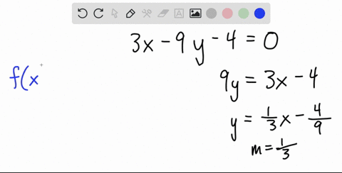 find-the-point-on-the-graph-of-fxx2-x-at-which-the-tangent-line-is-3-x-9-y-40