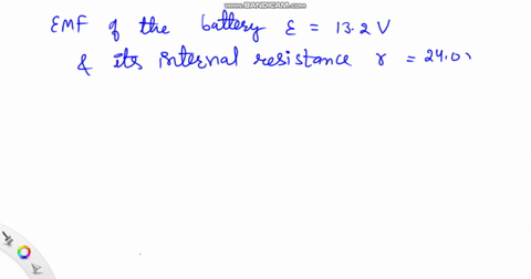 a-battery-has-an-emf-of-132-mathrmv-and-an-internal-resistance-of-240-mathrmm-omega-if-the-load-curr