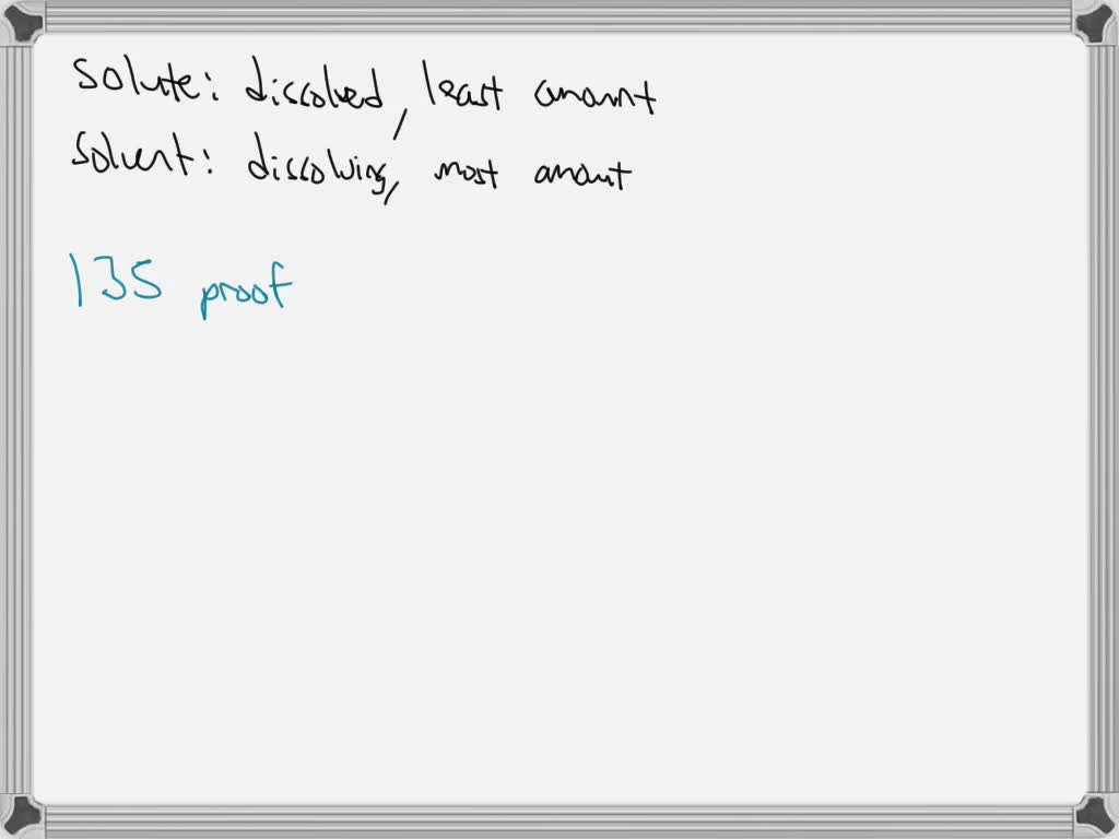 SOLVEDThe "proof" value of any liquor is equal to twice the percentage