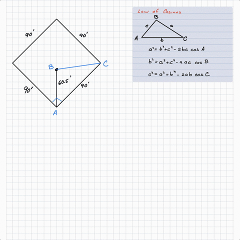 a-major-league-baseball-diamond-has-four-bases-forming-a-square-whose-sides-measure-90-feet-each-the