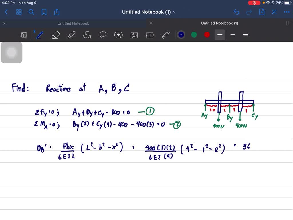 solved-find-the-reactions-at-a-and-b-assuming-that-the-bearing-at-b