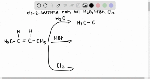write-equations-for-the-reactions-of-cis-2-butene-with-the-following-reagents-representing-the-react