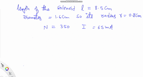 a-solenold-is-85-mathrmcm-fong-16-mathrmcm-mathrmm-diameter-and-has-350-turns-when-the-current-throu