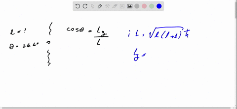 in-a-particular-state-of-the-hydrogen-atom-the-angle-between-the-angular-momentum-vector-vecl-and-th