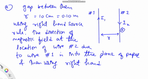 two-long-straight-parallel-wires-10-mathrmcm-apart-carry-currents-in-opposite-directions-a-use-the-r