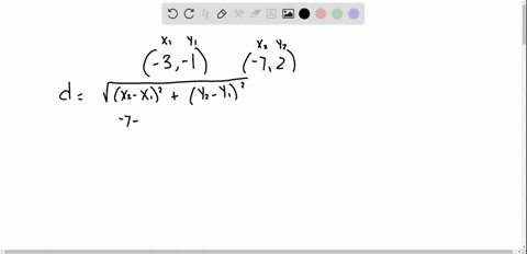 SOLVED:Calculate the distance between the given points, and find the ...