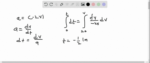a-particle-is-moving-along-a-straight-line-such-that-its-acceleration-is-defined-as-a-2-v-mathrmm--2
