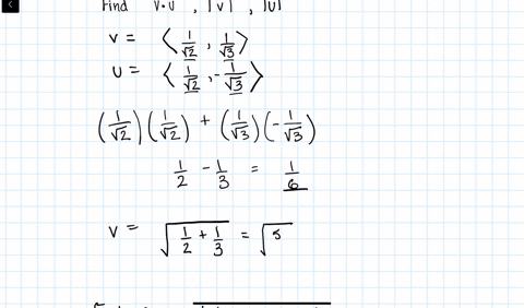 find-a-mathbfv-cdot-mathbfumathbfvmathbfu-b-the-cosine-of-the-angle-between-mathbfv-and-mathbfu-c-16