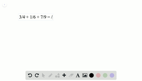 add-or-subtract-frac34frac16frac79