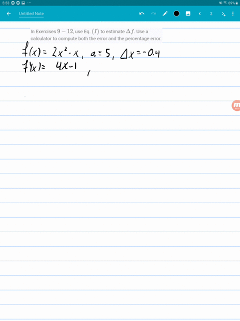 in-exercises-9-12-use-eq-i-to-estimate-delta-f-use-a-calculator-to-compute-both-the-error-and-the--2