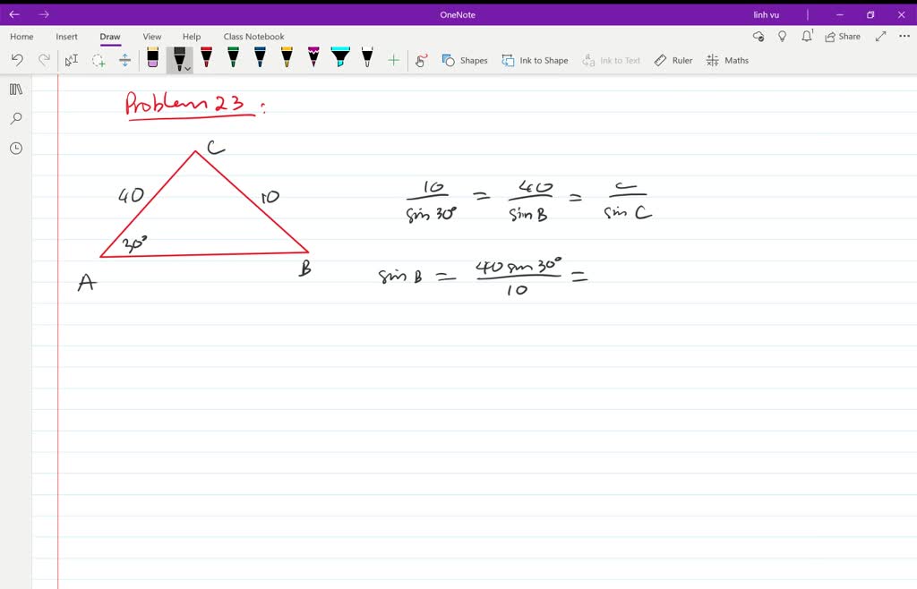 In Exercises 17–32, two sides and an angle (SSA) of a triangle are ...